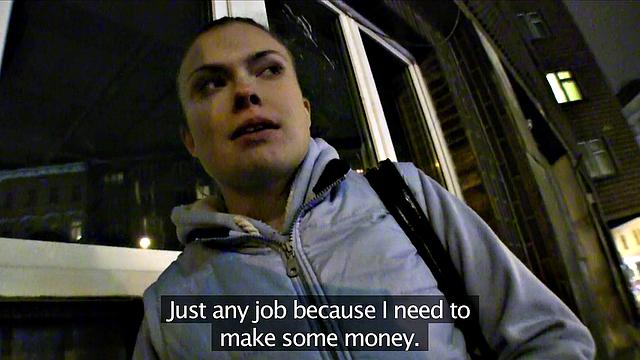 Unemployed Hottie Swallows A Cock To Pay Rent