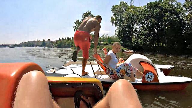 HUNT4K. In exchange for money, bruiser lets stranger fuck hot GF