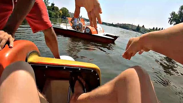 HUNT4K. In exchange for money, bruiser lets stranger fuck hot GF