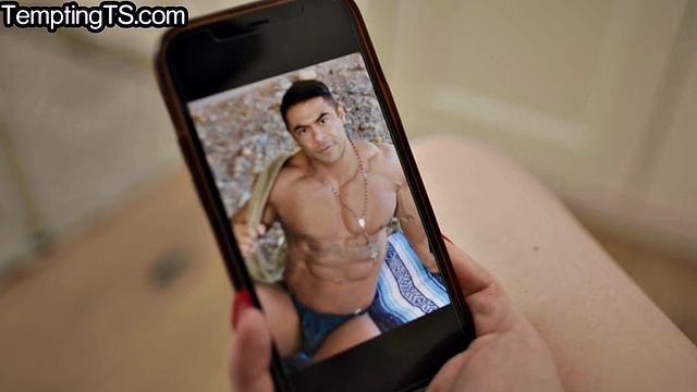 Cutie TS blonde gets analfucked by BBC.