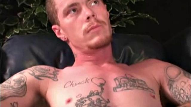 This 6'0", 175 pound 31 year old is easy to work with and loves to show off. Chuck is a handsome, kind and gentle guy, with lots of tattoos. He describes himself as a very loving and outgoing person, which I agree with completely.