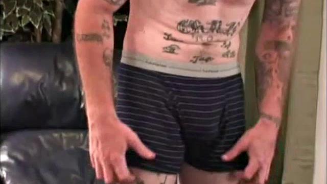 This 6'0", 175 pound 31 year old is easy to work with and loves to show off. Chuck is a handsome, kind and gentle guy, with lots of tattoos. He describes himself as a very loving and outgoing person, which I agree with completely.
