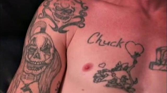 This 6'0", 175 pound 31 year old is easy to work with and loves to show off. Chuck is a handsome, kind and gentle guy, with lots of tattoos. He describes himself as a very loving and outgoing person, which I agree with completely.