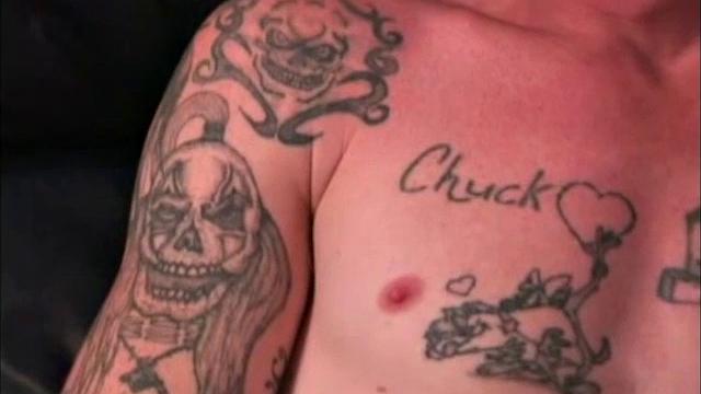 This 6'0", 175 pound 31 year old is easy to work with and loves to show off. Chuck is a handsome, kind and gentle guy, with lots of tattoos. He describes himself as a very loving and outgoing person, which I agree with completely.