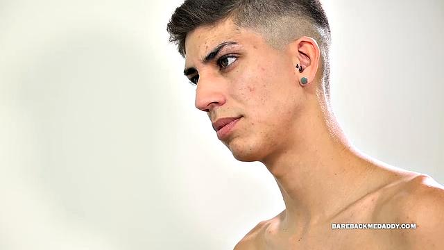 Young Latino Lance wants the job, and if that means playing with his hopefully future boss then that's exactly what he will do.