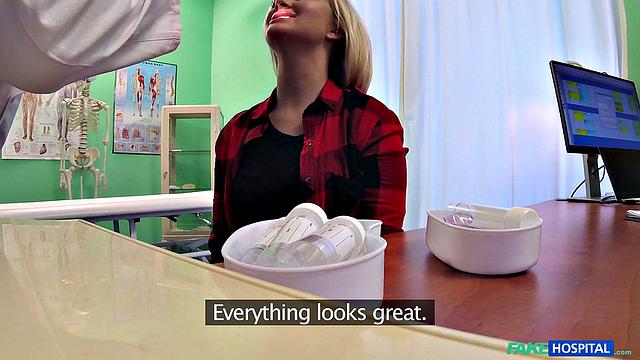 A petite patient now craving a big dick in her pussy & ass