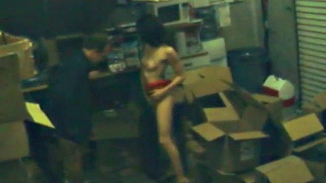 Cheating office worker fucks on spy cam footage