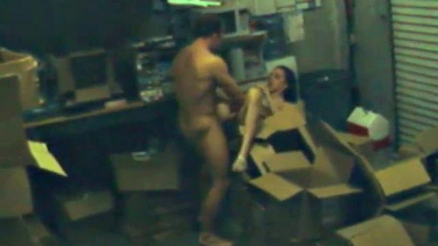 Cheating office worker fucks on spy cam footage