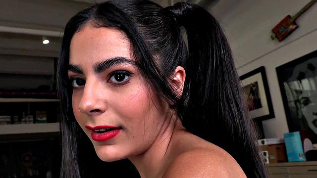 Boobjob and HJ 21yo spoils cock in POV while getting dirty