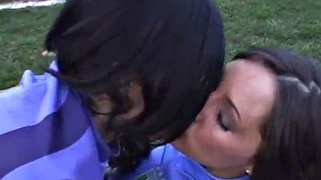 Euro soccer teens go lesbo