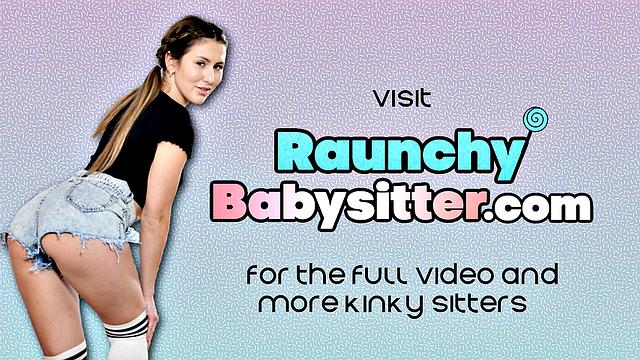 Cutie babysitter pounded in a 3-way