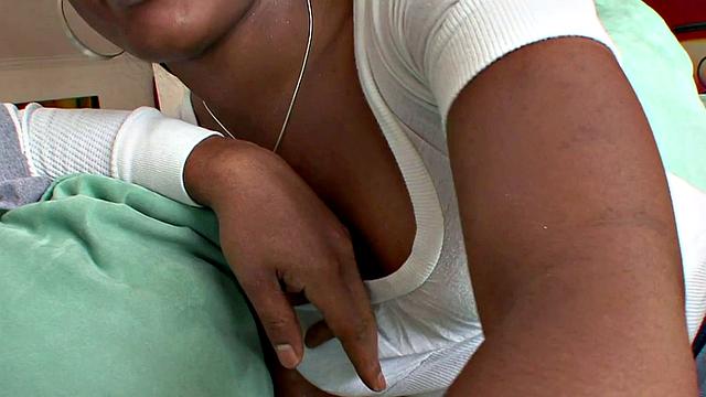 Ebony Babe Stretched by BBC