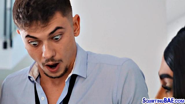 Big-titted sluts pussy-fucked in 3some