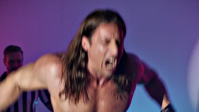 3some loving judge by massive wrestlers in arena