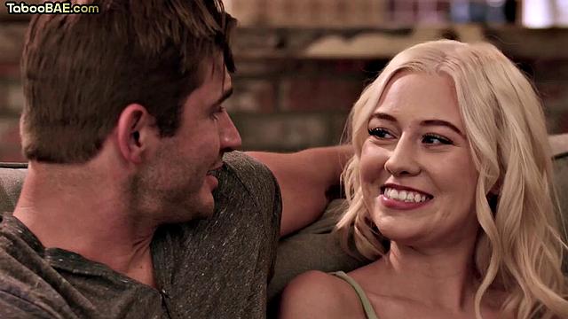 Stunning blonde cockriding 3some