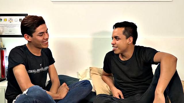 Трое латинских парней устроили тусовку: хер в рот - как смена партнёра