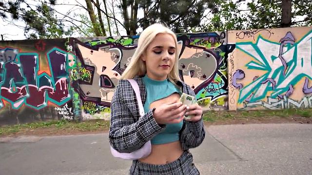 Real public 21yo POV fucked after deepthroating cock