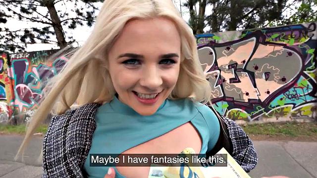 Real public 21yo POV fucked after deepthroating cock