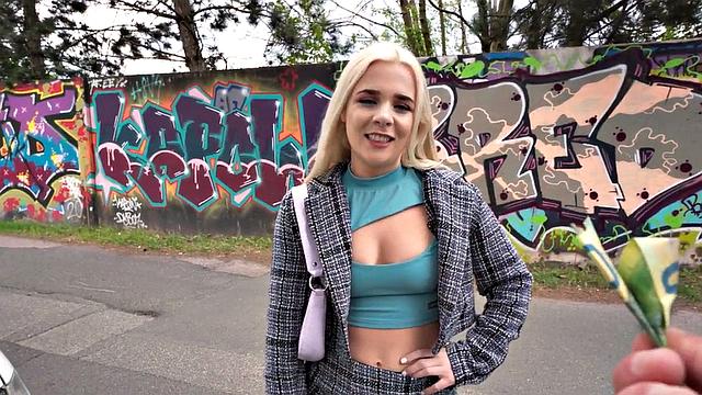 Real public 21yo POV fucked after deepthroating cock