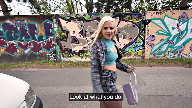 Real public 21yo POV fucked after deepthroating cock