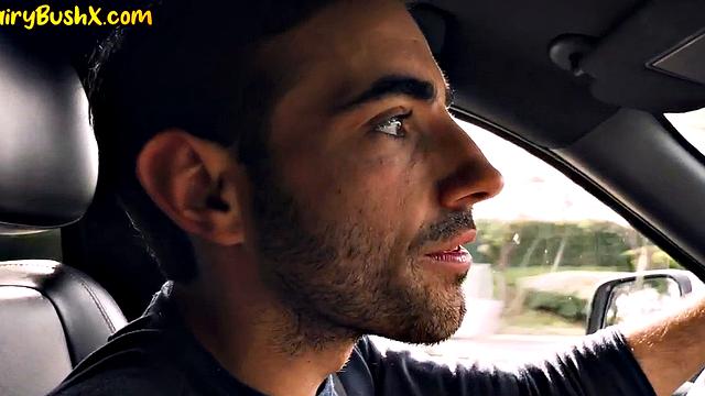 Big-titted hairy MILF nymphos get pleased after car ride