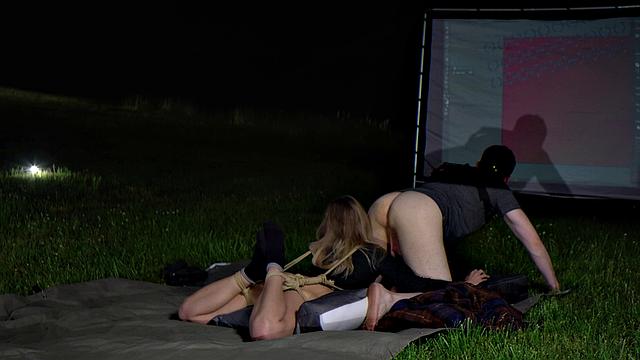 Ass licking, mouth to ass, and art making by the pond