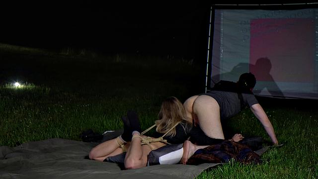 Ass licking, mouth to ass, and art making by the pond