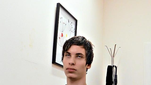 Skinny twink deepthroating in POV before analfuck