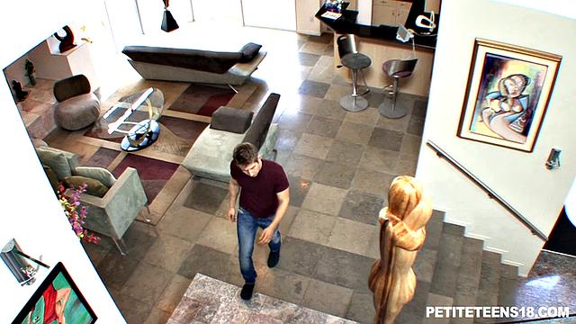 Petite Babe Caught Red Handed