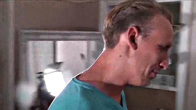 SInked British slut gets hardfucked until blasting ending