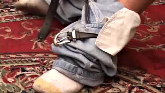 Horny Brent Stenson decides the kitchen table is a good place to pump out a load. He pulls out his hardening cock, and after a serious stroke session, blows a nut onto the table and his skateboard.