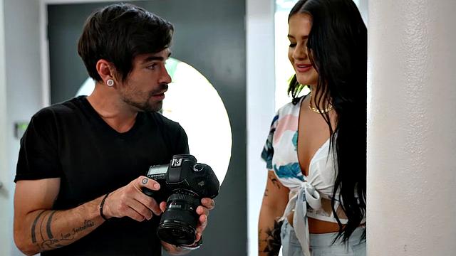 Co-ed hottie, Ryan Reid, is ready to bang her friend's brother