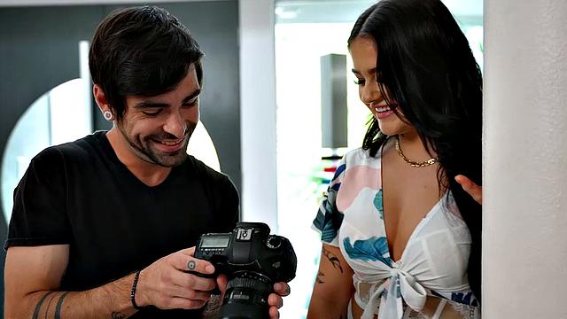 Co-ed hottie, Ryan Reid, is ready to bang her friend's brother