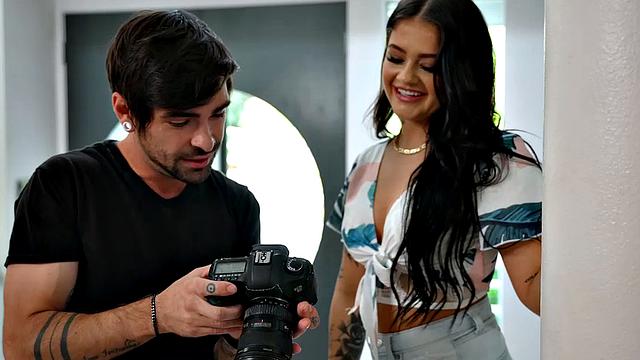 Co-ed hottie, Ryan Reid, is ready to bang her friend's brother