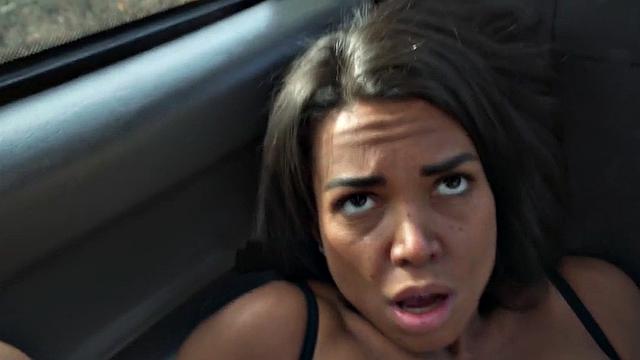 Big titted Latina smashed by big dick by driver