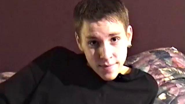 From Vancouver B.C., Ryan is an 18 year old blond, with a 7 inch uncut cock. He's got a great accent, lean body and cute smile. Ryan strips naked, ready to jack off for the camera.