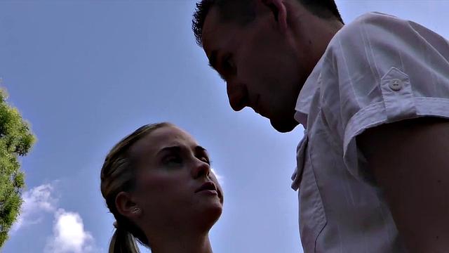 HUNT4K. Babe with angelic face cant resist sexual offer of hunter