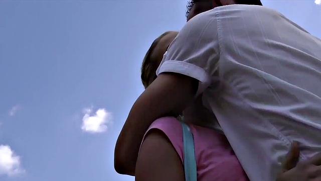 HUNT4K. Babe with angelic face cant resist sexual offer of hunter