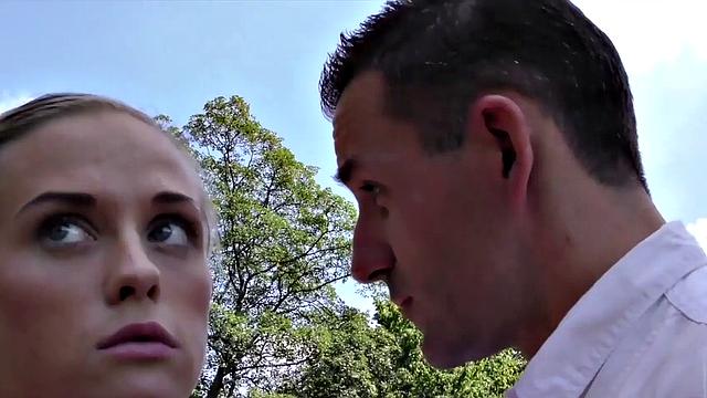 HUNT4K. Babe with angelic face cant resist sexual offer of hunter