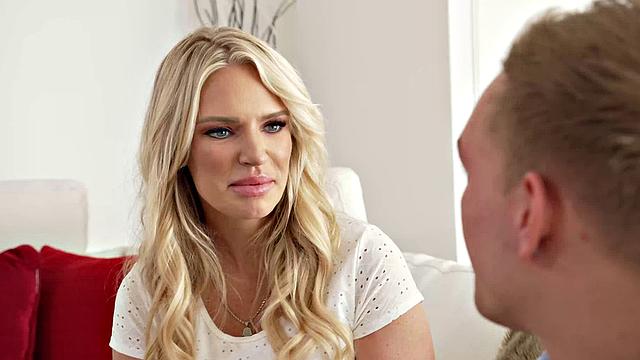 Sexy Milf Rachael Cavalli bangs her son's friend