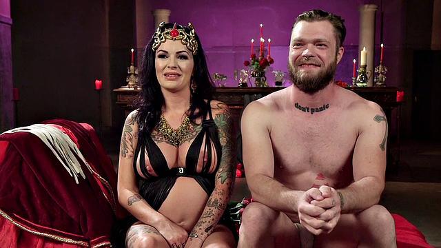 Hairy preggo using pole