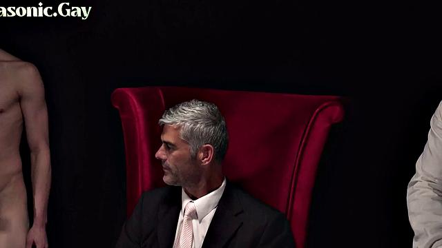 Gullible apprentice spanked and assnailed