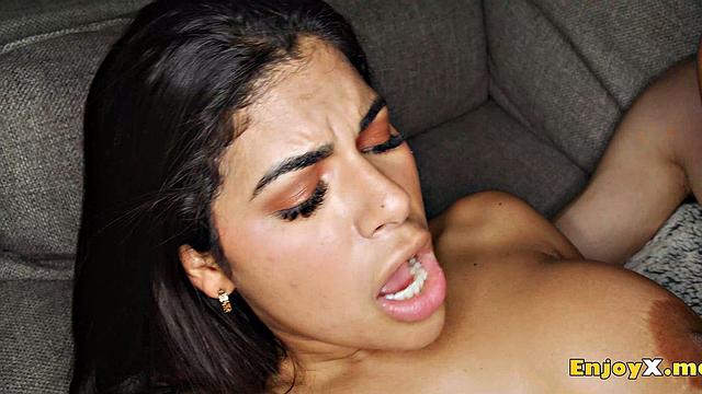 Beautiful enslaved Latina Sheila Ortega craves a stiff BDSM and phat dick.