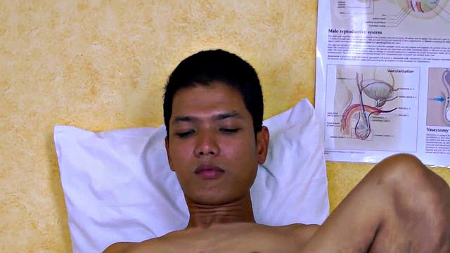Infirmary Asian twink toyed by doctor after meeting