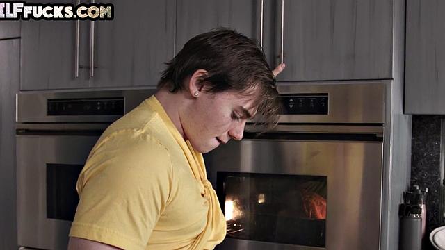 Nympho loves sucking big dick while jerking it