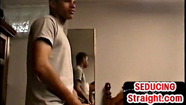 Real Ebony BBC gets sucked by white gaydaddy at home