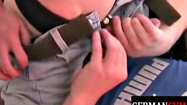 German jock gives bj before barebacking bottoms ass