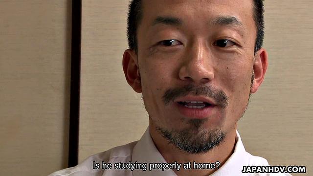 Japanese hottie is ready for two nice guys