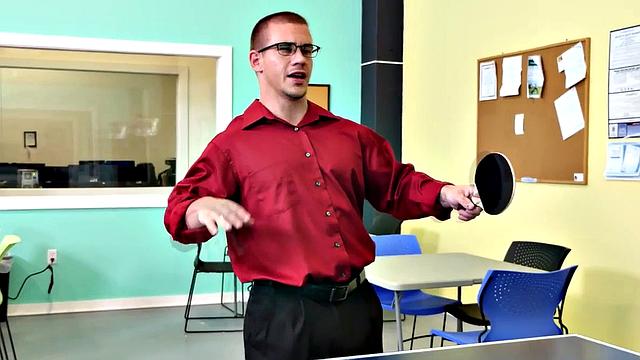 Kinky boss goes all out with BJ employee on ping pong table