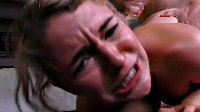 POV dirty talking slut fucked in closeup POV after HJ